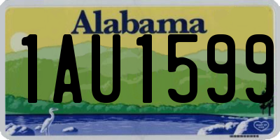 AL license plate 1AU1599
