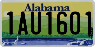 AL license plate 1AU1601