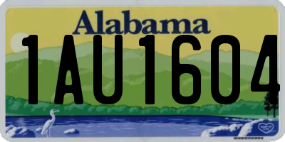 AL license plate 1AU1604
