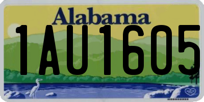 AL license plate 1AU1605