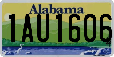 AL license plate 1AU1606