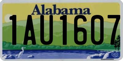 AL license plate 1AU1607
