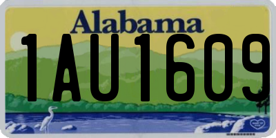 AL license plate 1AU1609