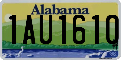 AL license plate 1AU1610