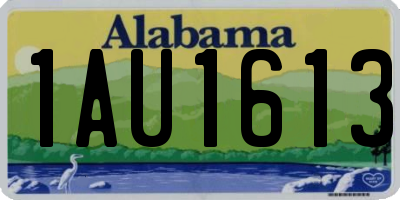 AL license plate 1AU1613