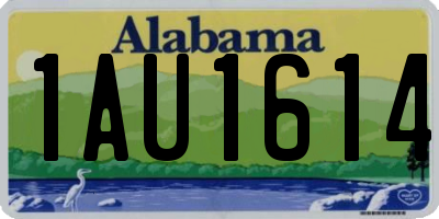 AL license plate 1AU1614