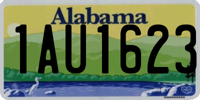 AL license plate 1AU1623