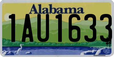 AL license plate 1AU1633