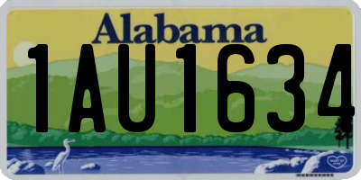 AL license plate 1AU1634