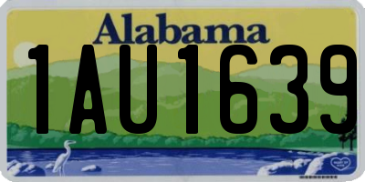 AL license plate 1AU1639