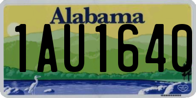 AL license plate 1AU1640