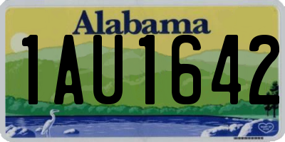 AL license plate 1AU1642