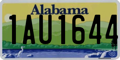AL license plate 1AU1644