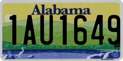 AL license plate 1AU1649