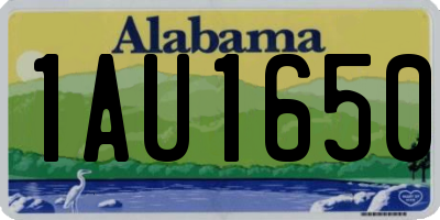 AL license plate 1AU1650