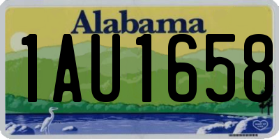 AL license plate 1AU1658