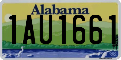 AL license plate 1AU1661