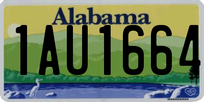 AL license plate 1AU1664
