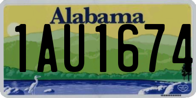 AL license plate 1AU1674