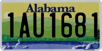 AL license plate 1AU1681