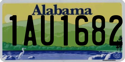 AL license plate 1AU1682