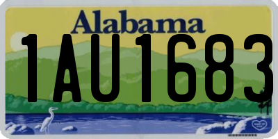 AL license plate 1AU1683