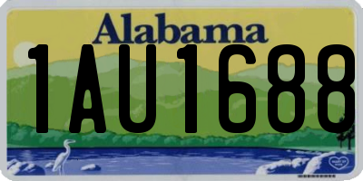 AL license plate 1AU1688