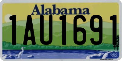 AL license plate 1AU1691