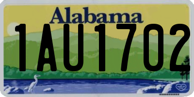 AL license plate 1AU1702