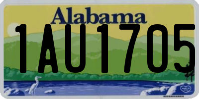 AL license plate 1AU1705