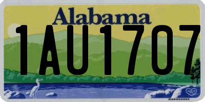 AL license plate 1AU1707