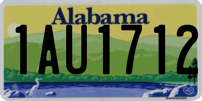 AL license plate 1AU1712