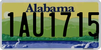 AL license plate 1AU1715