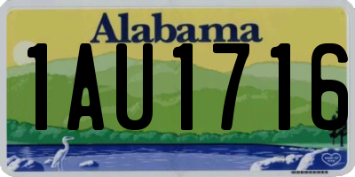 AL license plate 1AU1716