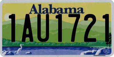 AL license plate 1AU1721