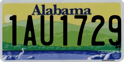 AL license plate 1AU1729