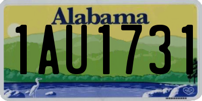 AL license plate 1AU1731