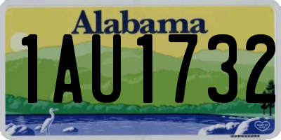 AL license plate 1AU1732