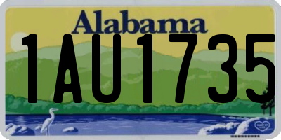 AL license plate 1AU1735