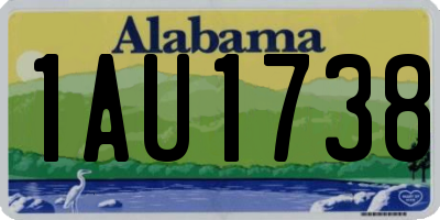 AL license plate 1AU1738