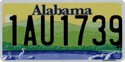 AL license plate 1AU1739