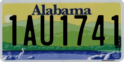 AL license plate 1AU1741
