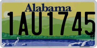 AL license plate 1AU1745