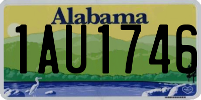 AL license plate 1AU1746