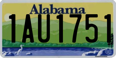 AL license plate 1AU1751