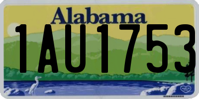 AL license plate 1AU1753