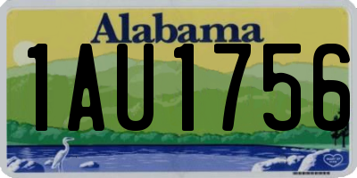 AL license plate 1AU1756