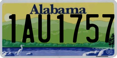AL license plate 1AU1757