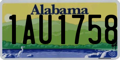 AL license plate 1AU1758