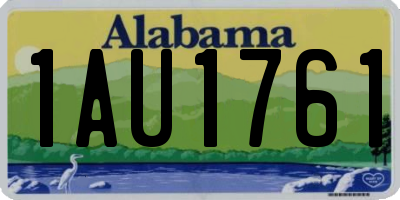 AL license plate 1AU1761